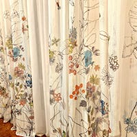 tenda arredo moderna fiorii dettaglio